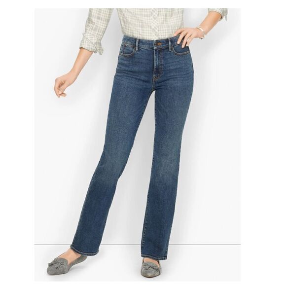 Talbots Barely Bootcut chaplain wash - new with tags size! Size 4 curvey fit! - Picture 1 of 14